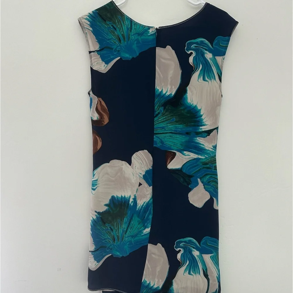 ANTHROPOLOGIE COQUILLE Silk Asymmetrical Dress 6 - Picture 3 of 14